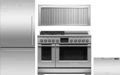 4 Piece Package Includes Refrigerator, Range, Hood And Dishwasher